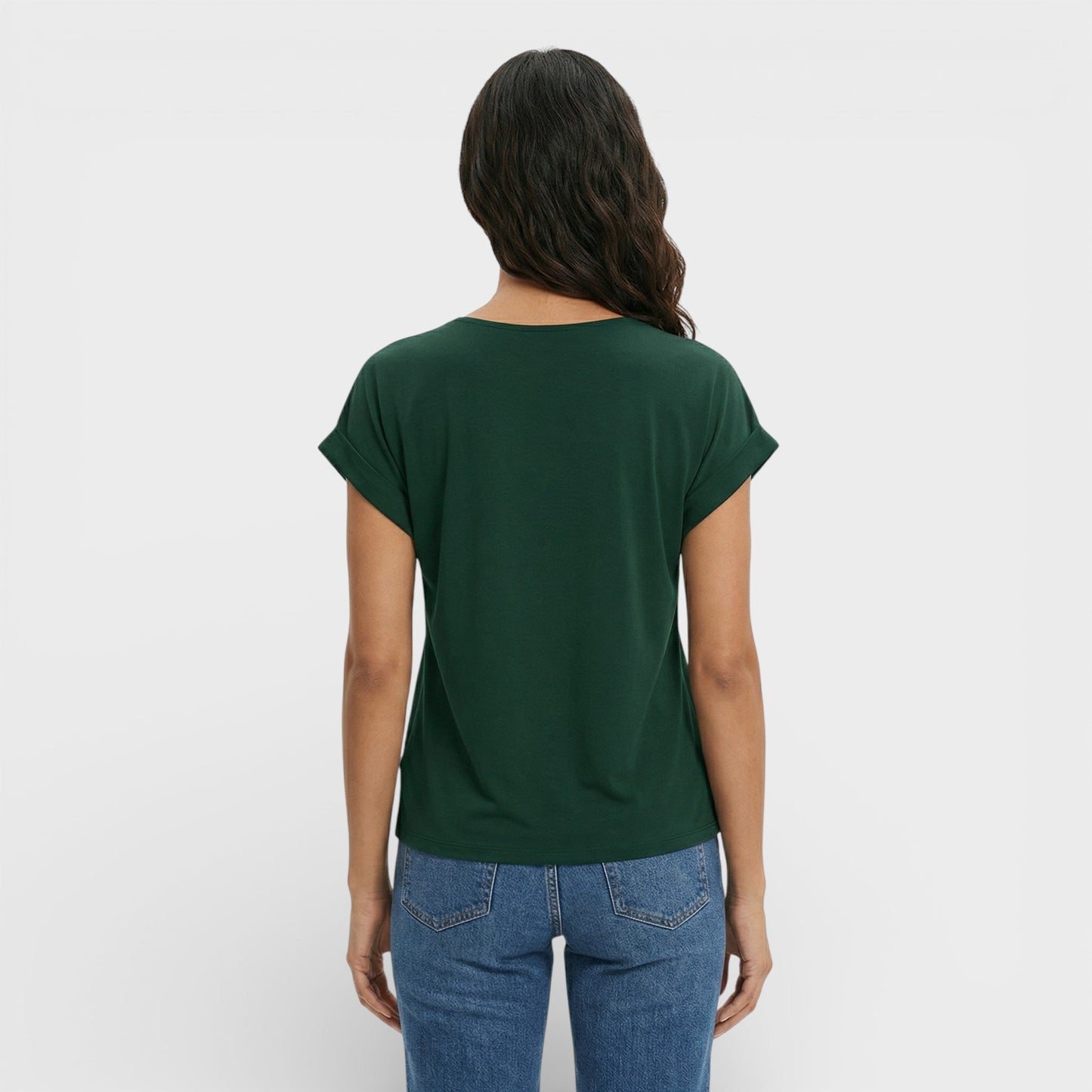 Camiseta Mujer Efecto Moldeador Escote Pico