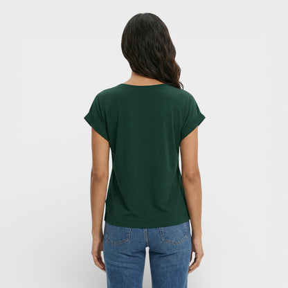 Camiseta Mujer Efecto Moldeador Escote Pico