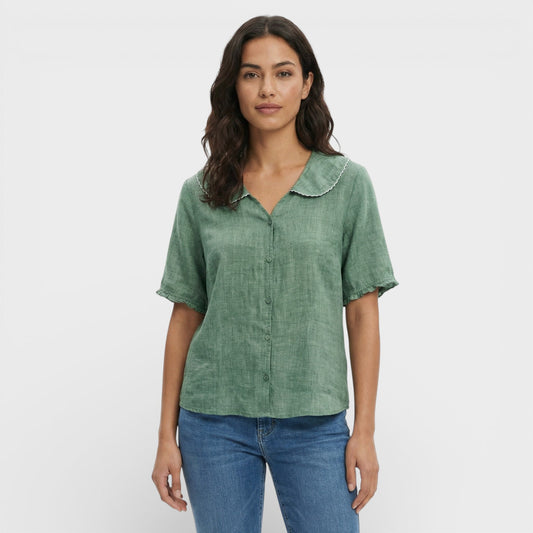 Blusa Mujer Ligera Cuello Ondulado - Mavetta