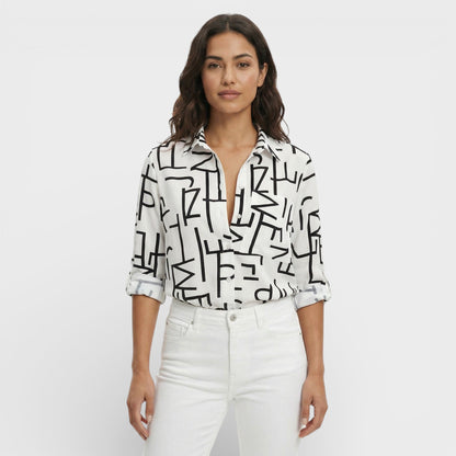 Blusa Mujer Clásica Cuello Clásico