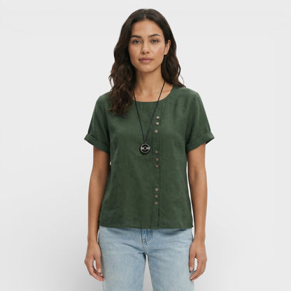 Blusa Mujer Manga Corta Ajuste Clásico