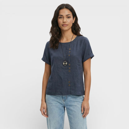 Blusa Mujer Manga Corta Ajuste Clásico