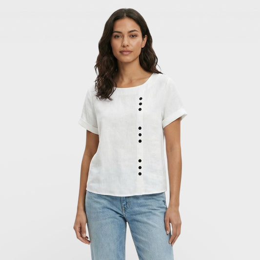 Blusa Mujer Manga Corta Ajuste Clásico - Mavetta