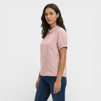 Blusa Mujer Manga Corta Cuello Redondo