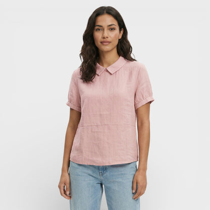 Blusa Mujer Manga Corta Cuello Redondo