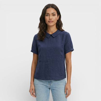 Blusa Mujer Manga Corta Cuello Redondo