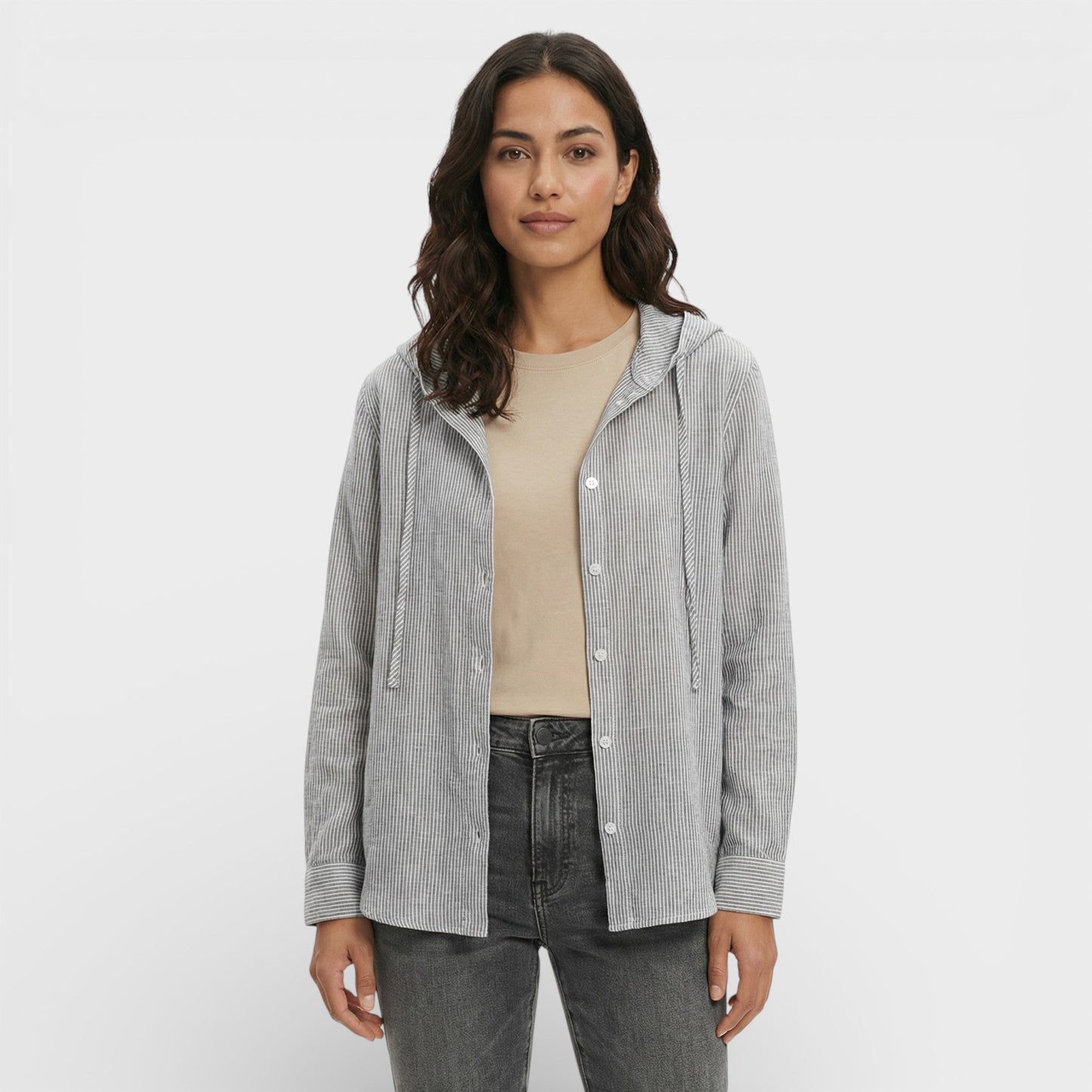 Blusa Mujer Holgada con Capucha Casual