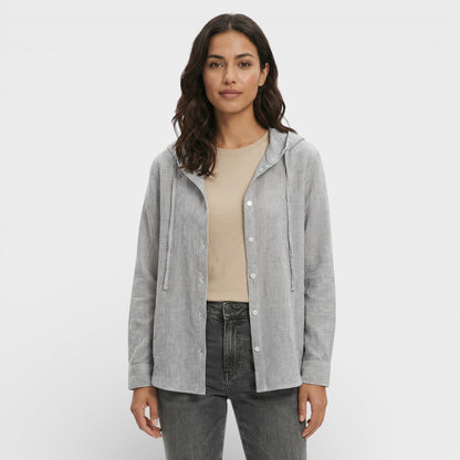 Blusa Mujer Holgada con Capucha Casual