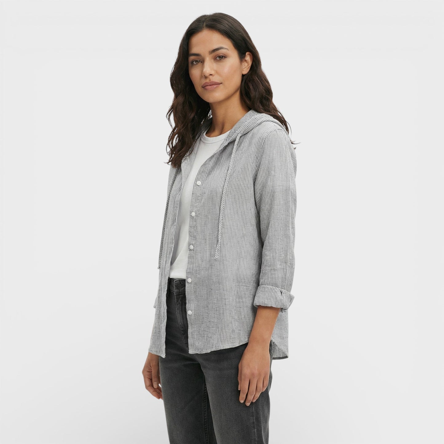 Blusa Mujer Holgada con Capucha Casual