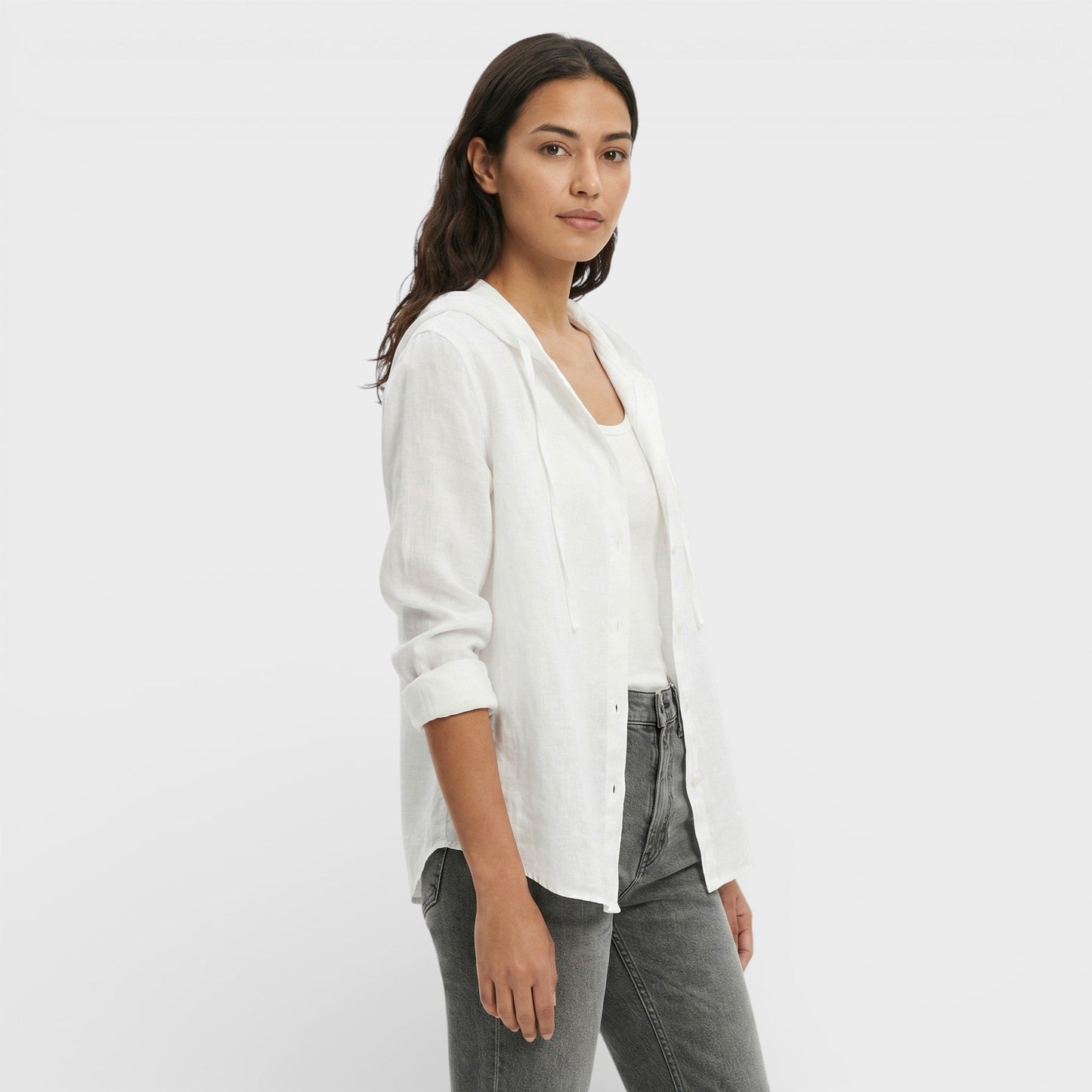 Blusa Mujer Holgada con Capucha Casual