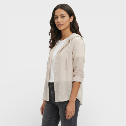 Blusa Mujer Holgada con Capucha Casual