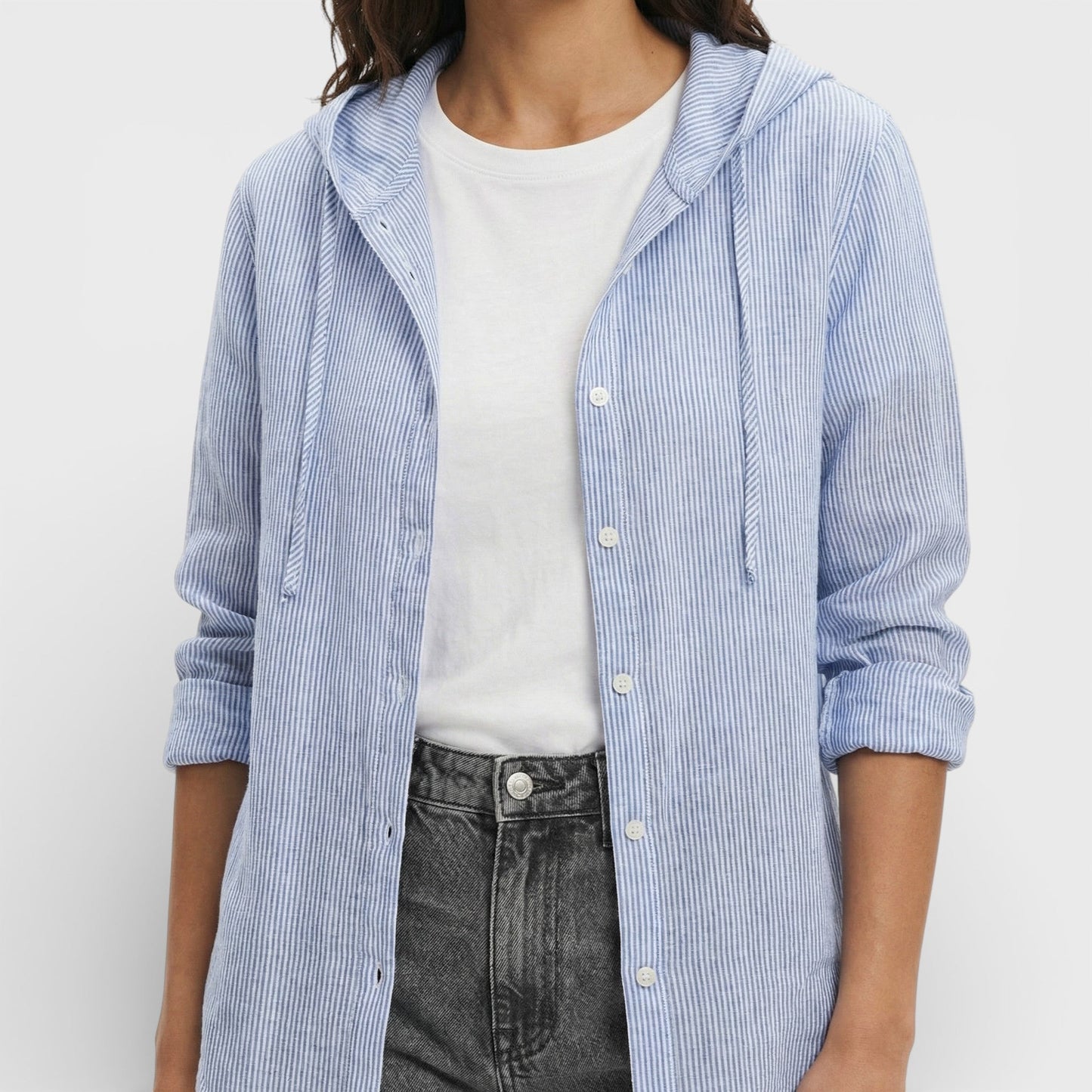 Blusa Mujer Holgada con Capucha Casual