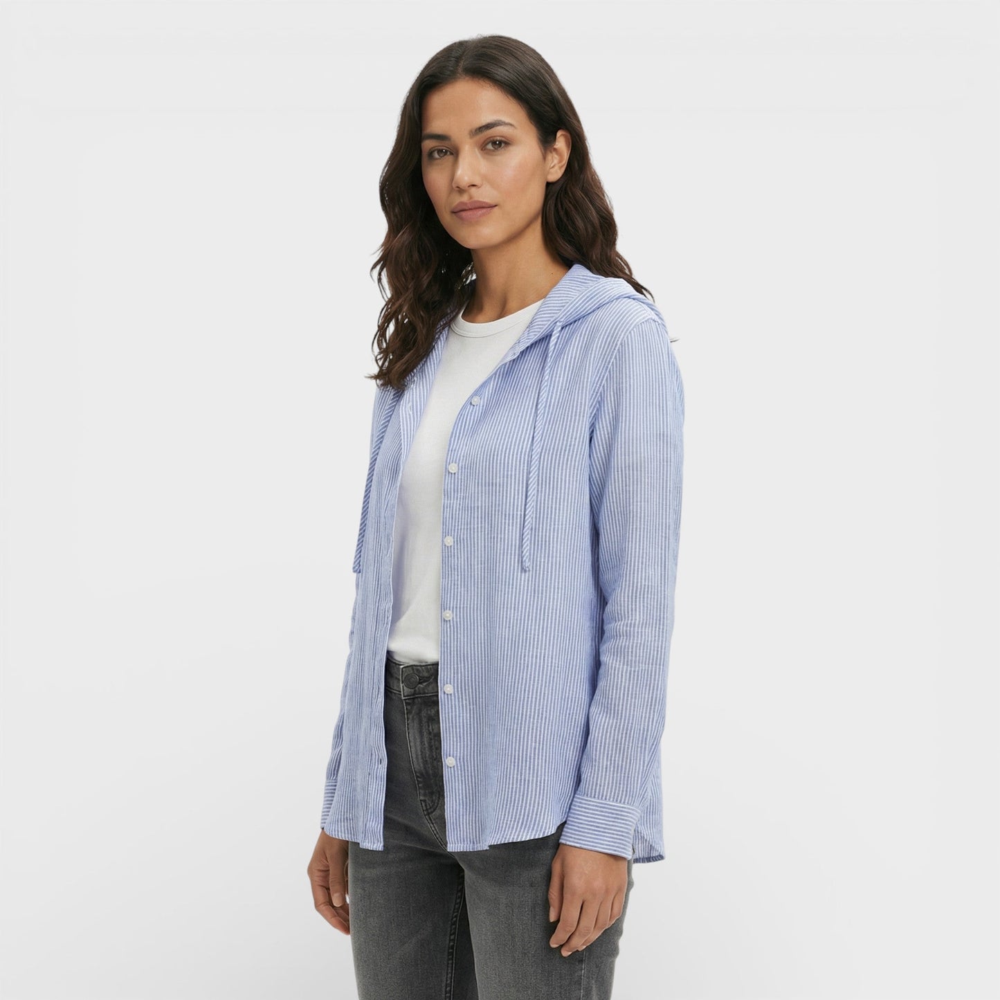 Blusa Mujer Holgada con Capucha Casual