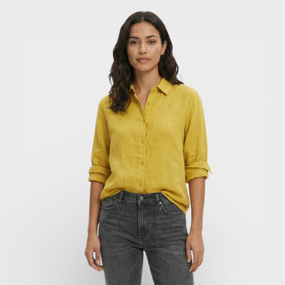 Camisa Mujer de Lino Holgada Estilo Atemporal