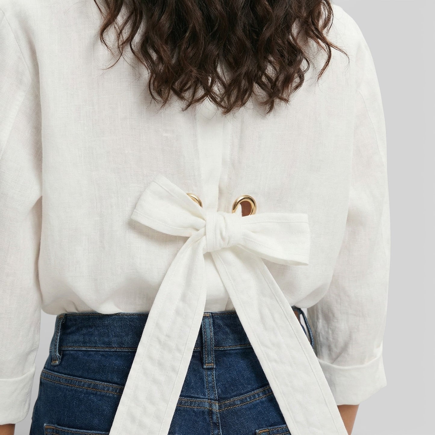 Camisa Mujer de Lino Holgada Estilo Atemporal