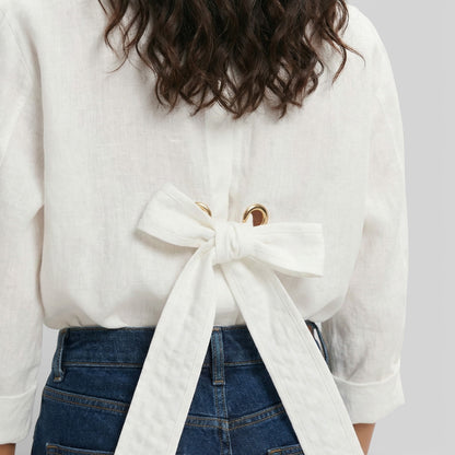 Camisa Mujer de Lino Holgada Estilo Atemporal