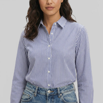 Blusa Mujer de Rayas Manga Acampanada