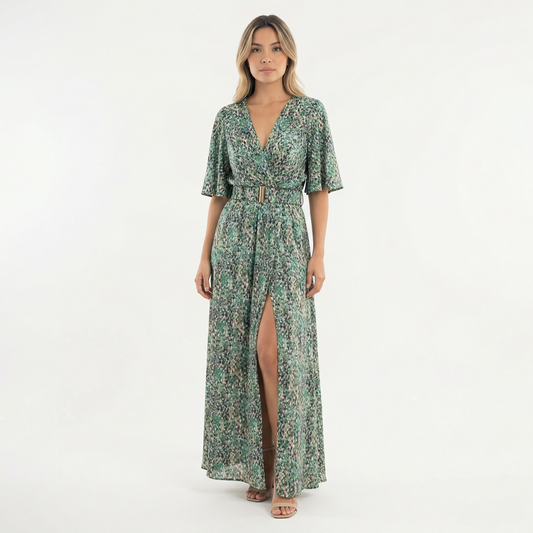 Vestido Largo Mujer Estilo Boho Abertura - Mavetta