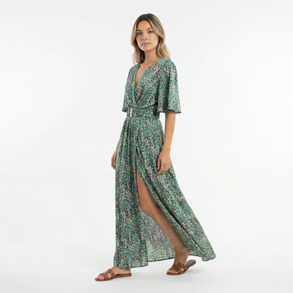 Vestido Largo Mujer Estilo Boho Abertura