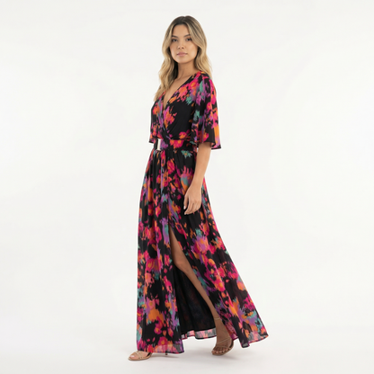 Vestido Largo Mujer Estilo Boho Abertura