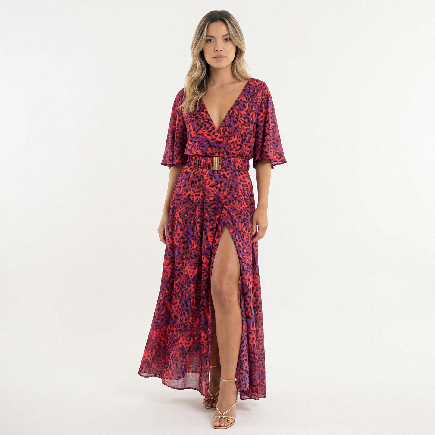 Vestido Largo Mujer Estilo Boho Abertura