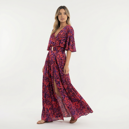 Vestido Largo Mujer Estilo Boho Abertura
