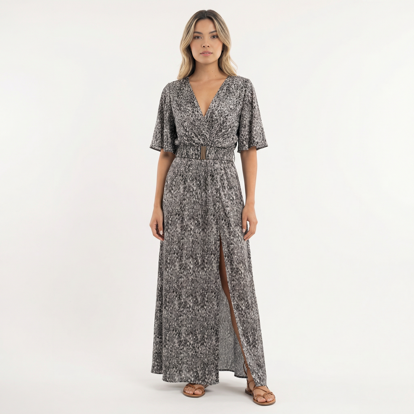 Vestido Largo Mujer Estilo Boho Abertura