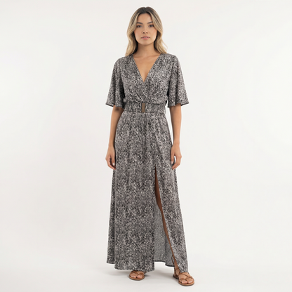Vestido Largo Mujer Estilo Boho Abertura