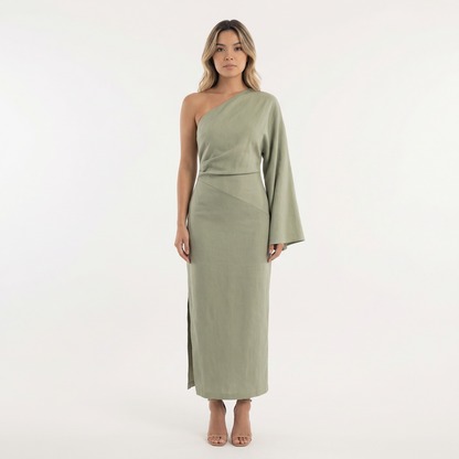 Vestido Midi Mujer Asimétrico Veraniego - Mavetta