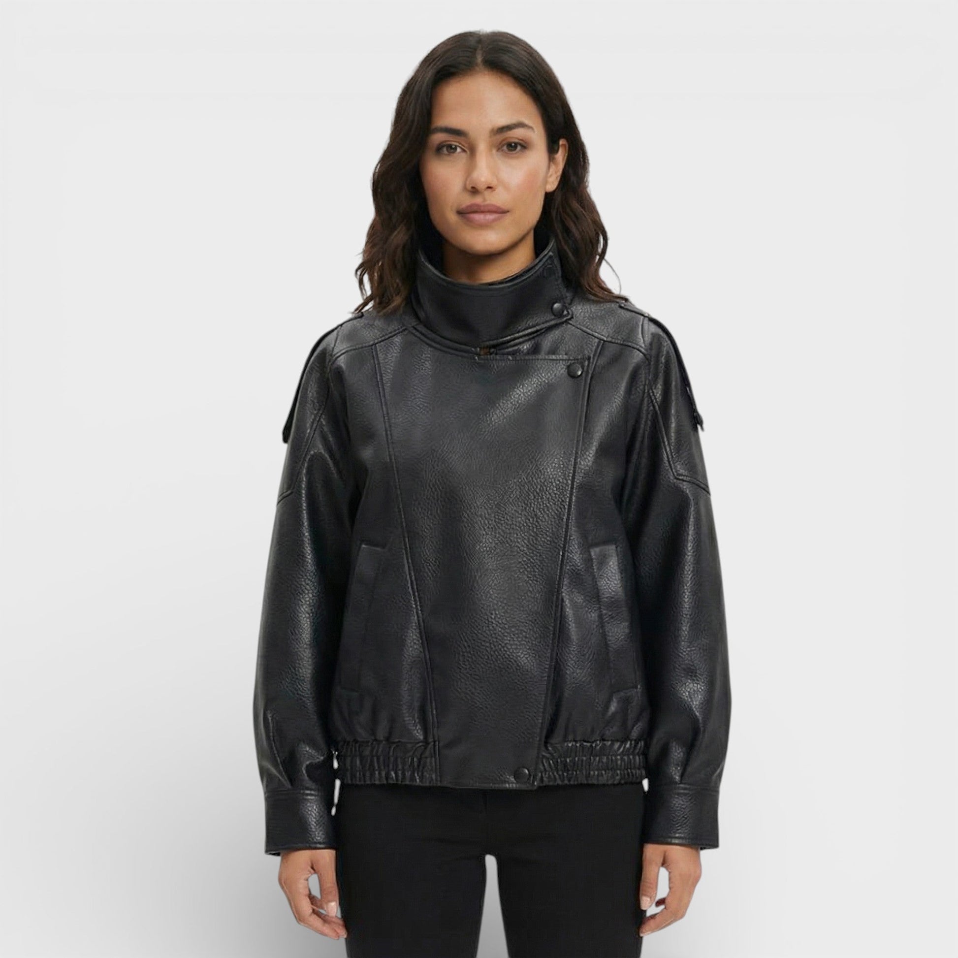 Chaqueta Moto Piel Sintética Mujer - Mavetta