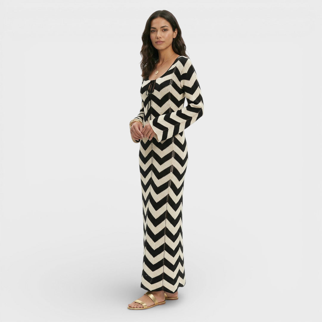 Vestido Mujer de Punto Ajuste Elegante