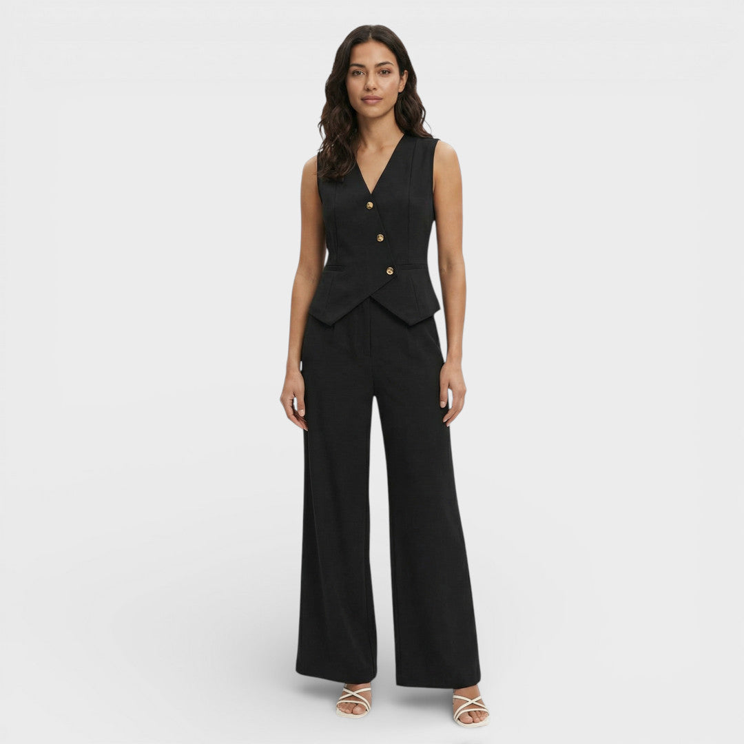 Conjunto Mujer Chaleco y Pantalón Ajustado