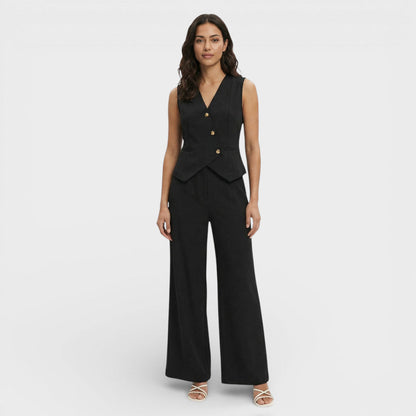 Conjunto Mujer Chaleco y Pantalón Ajustado