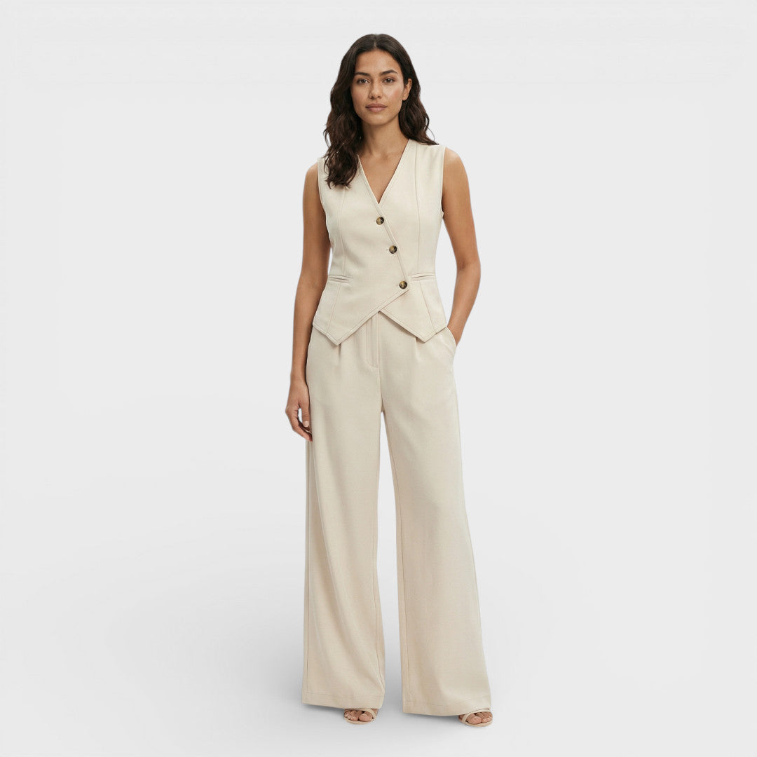 Conjunto Mujer Chaleco y Pantalón Ajustado - Mavetta