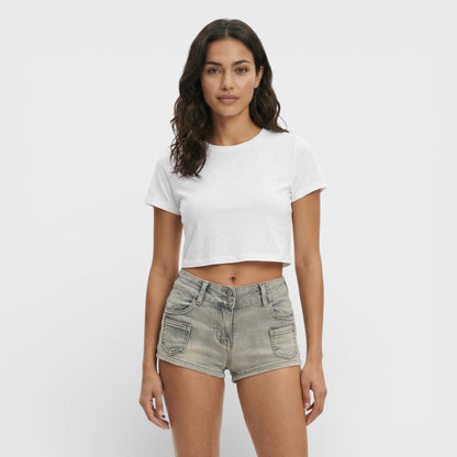 Pantalones Cortos Mujer Denim Ajustados