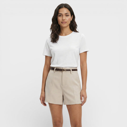 Shorts mujer Tiro Alto Cinturón Ajustable - Mavetta