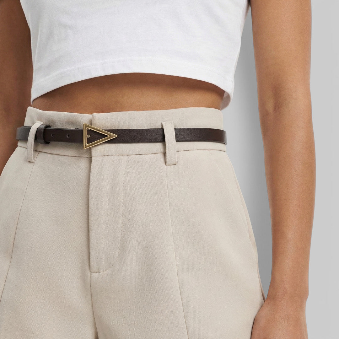 Shorts mujer Tiro Alto Cinturón Ajustable