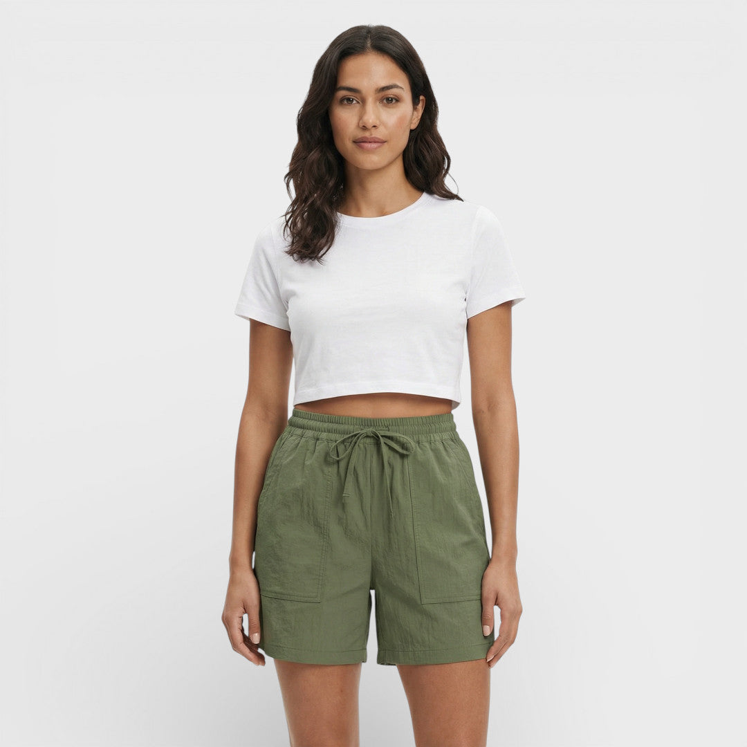 Shorts Mujer Tiro Alto Holgados Comodos