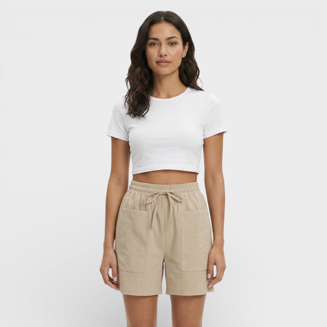 Shorts Mujer Tiro Alto Holgados Comodos