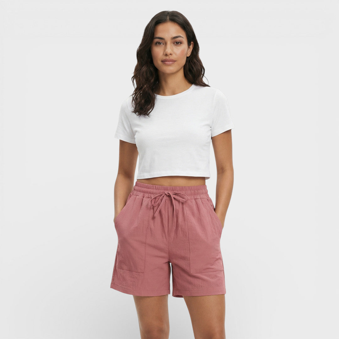 Shorts Mujer Tiro Alto Holgados Comodos