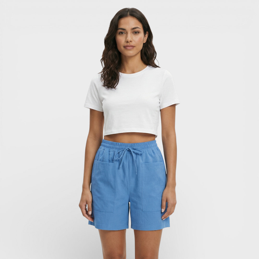 Shorts Mujer Tiro Alto Holgados Comodos