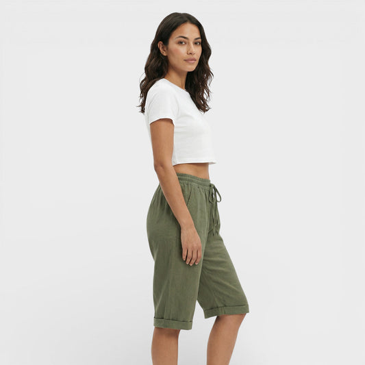 Pantalones Cortos Mujer Tejido Ligero Corte Relax - Mavetta