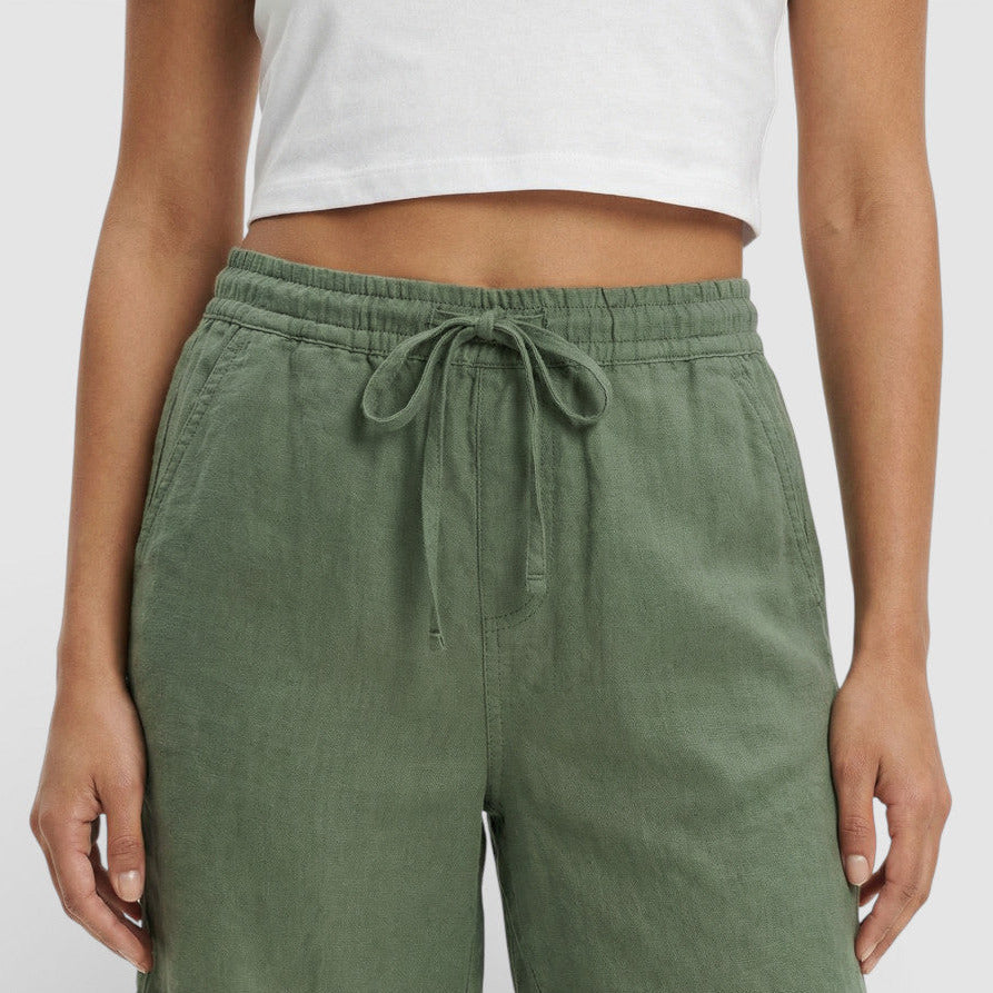 Pantalones Cortos Mujer Tejido Ligero Corte Relax