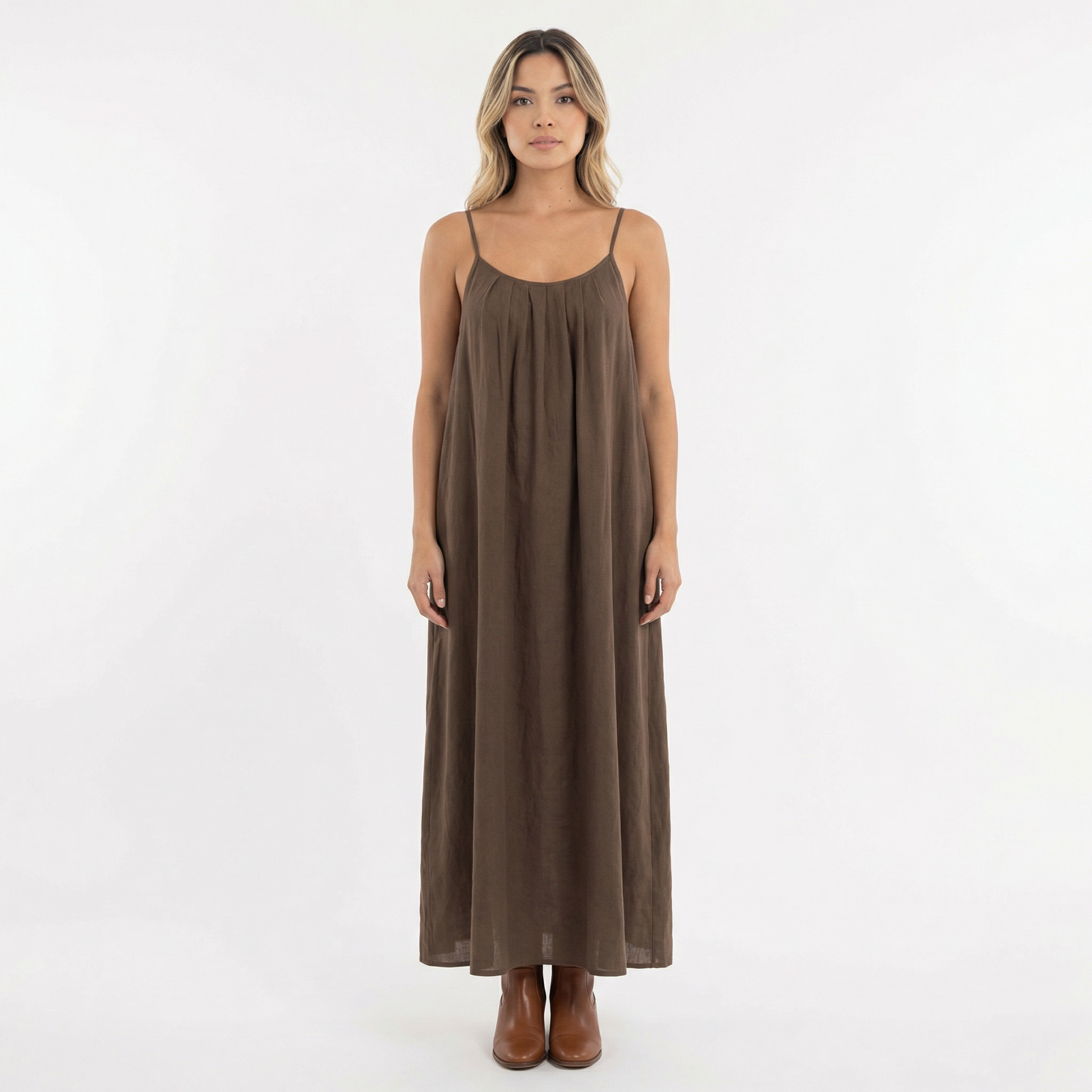 Vestido Largo Mujer Tirantes Fluido Veraniego - Mavetta