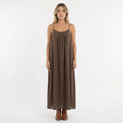 Vestido Largo Mujer Tirantes Fluido Veraniego - Mavetta