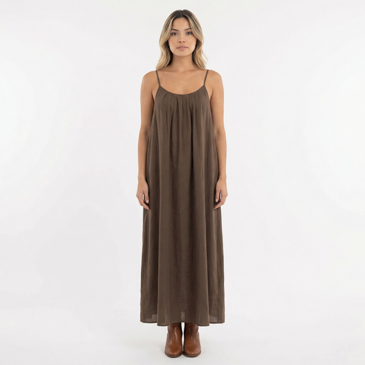 Vestido Largo Mujer Tirantes Fluido Veraniego - Mavetta