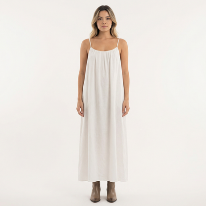 Vestido Largo Mujer Tirantes Fluido Veraniego