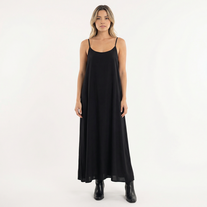 Vestido Largo Mujer Tirantes Fluido Veraniego