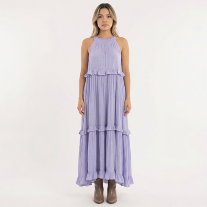 Vestido Largo Mujer Volantes Estilo Veraniego