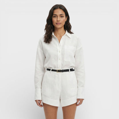 Conjunto Mujer Camisa Algodón y Shorts Ajuste Cómodo
